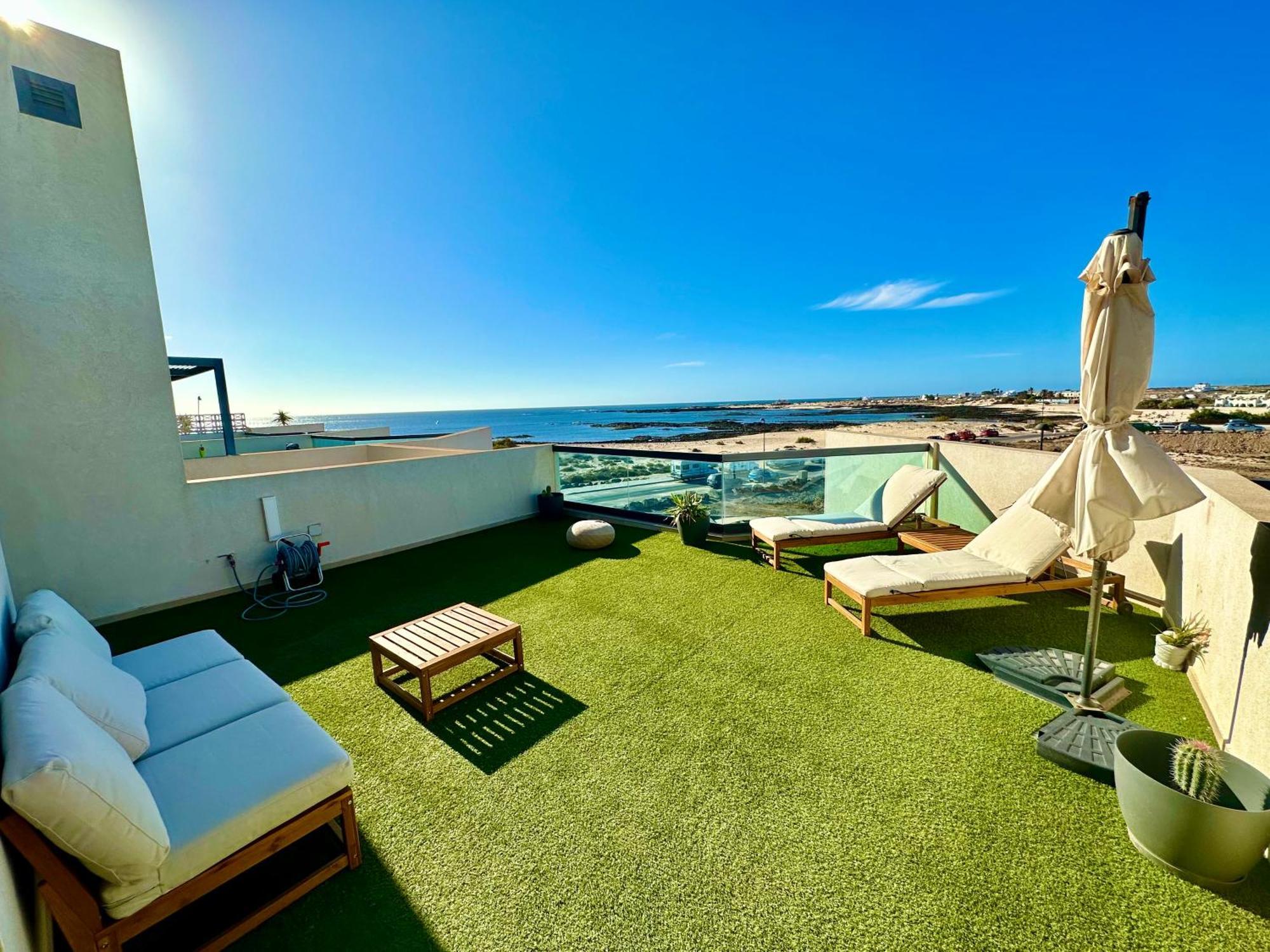 Apartamento Villa Bruno Con Vistas Al Mar, Primera Linea De Playa Cotillo Екстериор снимка